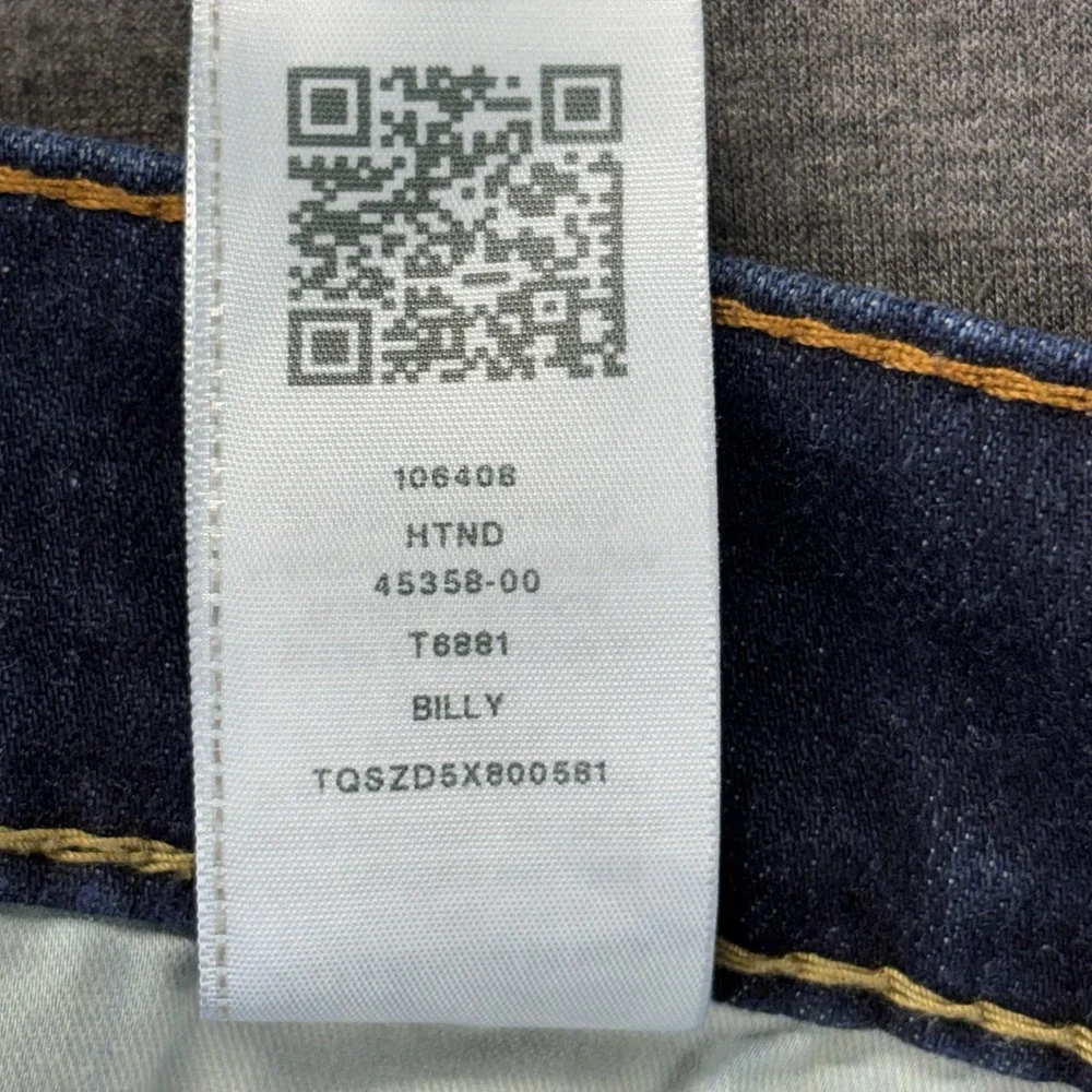 True Religion Billy Relaxed Bootcut Jeans Mens 44x33 Flap Pocket Blue Denim